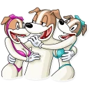 👫 emoji Party Dog Telegram sticker 23 of 30