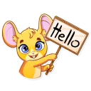 👋 emoji Little Mouse Telegram sticker 5 of 31