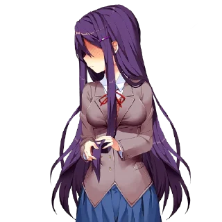 🥺 emoji Yuri Doki Doki literature club Telegram sticker 11 of 91