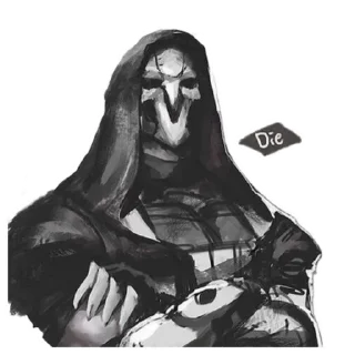 💀 emoji Reaper | Gabriel Reyes Telegram sticker 5 of 23
