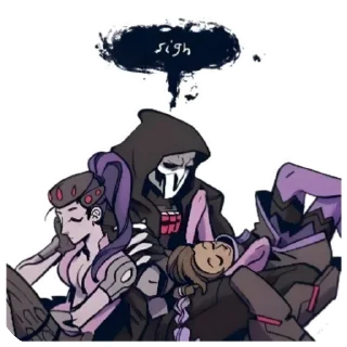 🖤 emoji Reaper | Gabriel Reyes Telegram sticker 11 of 23