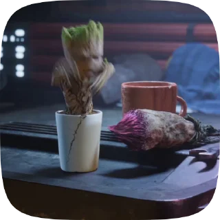 Sticker from i am groot