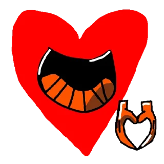 ❤️ emoji Bendy - https://t.me/House_of_fnaf Telegram sticker 18 of 89