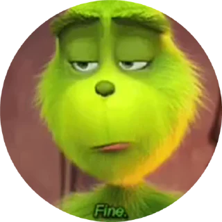 😵‍💫 emoji Гринч Telegram sticker 12 of 12
