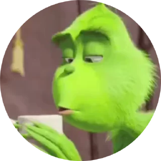 🤨 emoji Гринч Telegram sticker 5 of 12