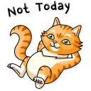 ☺️ emoji Striped Cat Telegram sticker 12 of 30