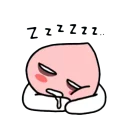 😴 emoji Peach🍑by @mlOobot Telegram sticker 14 of 104