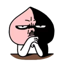 😠 emoji Peach🍑by @mlOobot Telegram sticker 16 of 104