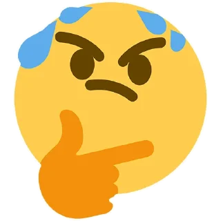 🤔 emoji 🤔 Telegram sticker 9 of 40