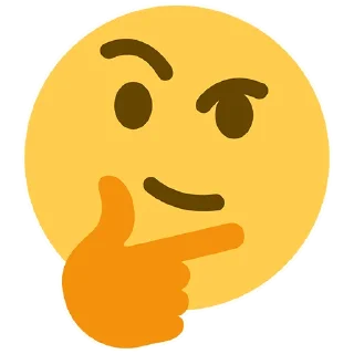 🤔 emoji 🤔 Telegram sticker 24 of 40