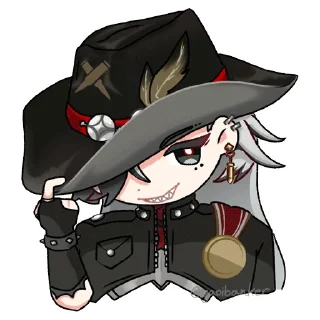😏 emoji Boothill @stickersMH Telegram sticker 19 of 89