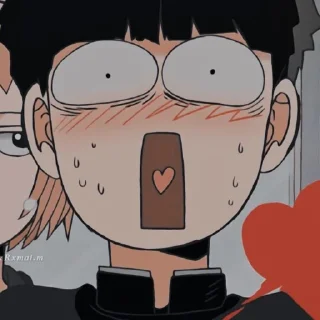 😳 emoji Mob psycho 100 Telegram sticker 11 of 108