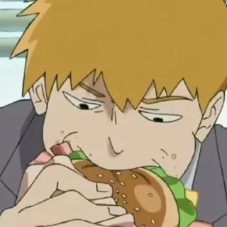 🍔 emoji Mob psycho 100 Telegram sticker 20 of 108