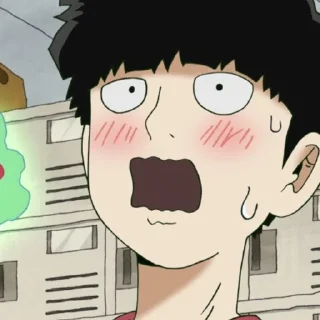 😳 emoji Mob psycho 100 Telegram sticker 10 of 108