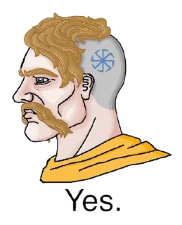 🇸🇰 emoji Yes Chad Telegram sticker 18 of 118