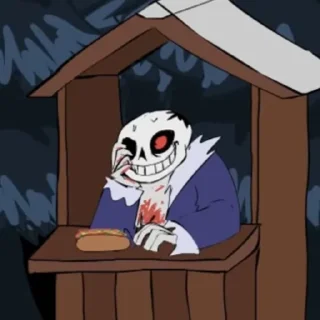 👀 emoji Horror!Sans @undertalesticker Telegram sticker 5 of 41