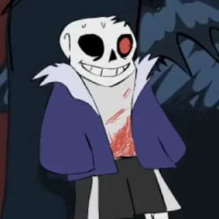 🙂 emoji Horror!Sans @undertalesticker Telegram sticker 14 of 41