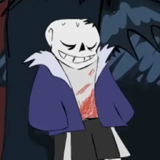 😌 emoji Horror!Sans @undertalesticker Telegram sticker 17 of 41