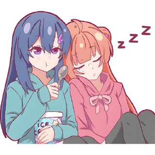 😴 emoji 💕Стики тут: @sekstick Telegram sticker 12 of 41