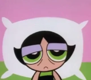 Sticker from the powerpuff girls