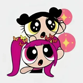 😲 emoji newjeans x the powerpuff girls | @newjeansua Telegram sticker 9 of 44