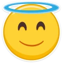 😇 emoji VK Emoji  (@TgSticker) Telegram sticker 6 of 40