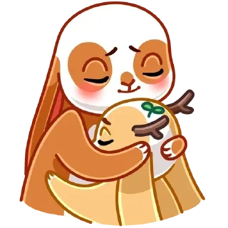 Sticker from Обнимашки ВК от @stickers_vk