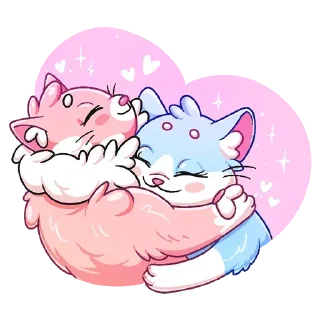 ❤️ emoji Обнимашки ВК от @stickers_vk Telegram sticker 23 of 31