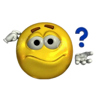 ❓ emoji 3D Смайлики 2 @stickers104 Telegram sticker 8 of 73