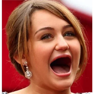 😮 emoji Miley Cyrus @pooorainpvp Telegram sticker 12 of 120
