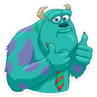 👍 emoji Джеймс П. Салливан (@TgSticker) Telegram sticker 16 of 40