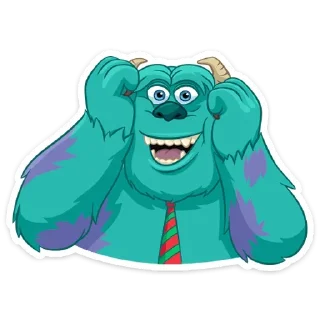 😳 emoji Джеймс П. Салливан (@TgSticker) Telegram sticker 12 of 40