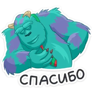 ☺️ emoji Джеймс П. Салливан (@TgSticker) Telegram sticker 24 of 40