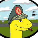 😎 emoji Libertarian Snake Telegram sticker 18 of 19