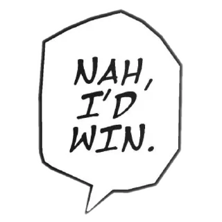 👍 emoji Nah I'd win Telegram sticker 21 of 44