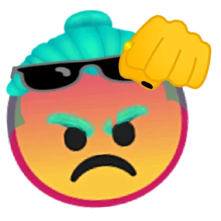 😠 emoji Зелёная крокозябля Telegram sticker 5 of 10