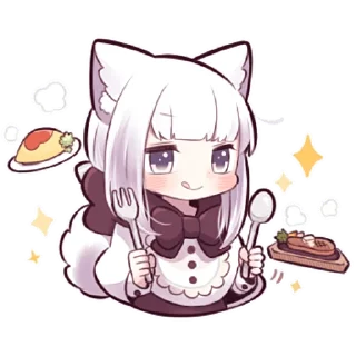 Sticker from Девочка волчица @nyasticks