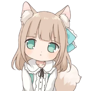 😳 emoji Девочка волчица @nyasticks Telegram sticker 5 of 41