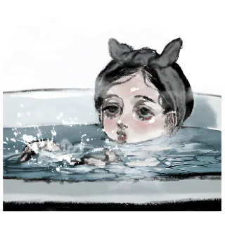 ☺ emoji Грустная девочка @nyasticks Telegram sticker 12 of 33