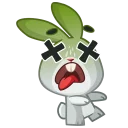 😵 emoji Boo the Bunny Telegram sticker 14 of 36