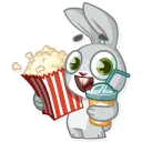 🍿 emoji Boo the Bunny Telegram sticker 9 of 36