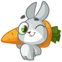 😉 emoji Boo the Bunny Telegram sticker 24 of 36
