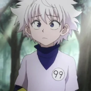 🙇 emoji 🌞Killua Love→ @stickers_love_bot Telegram sticker 7 of 120
