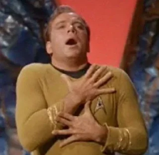 😨 emoji Star Trek TOS Telegram sticker 14 of 21