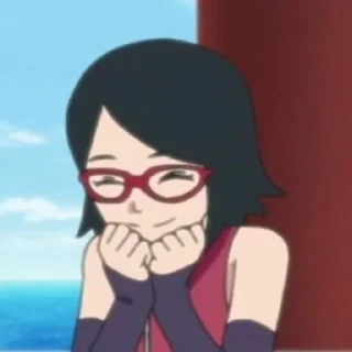 😊 emoji Sarada Uchiha Telegram sticker 13 of 43