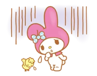 😨 emoji My Melody @anime4_arts Telegram sticker 15 of 41