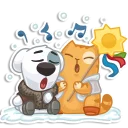 🎵 emoji Ukraine VK Telegram sticker 24 of 25