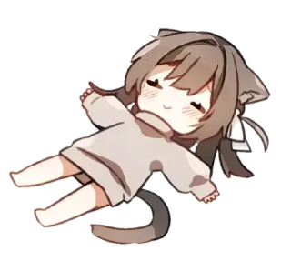 😊 emoji ꒰ nekonya ->「 @wexsavi 」 ࣪˖₊༣ Telegram sticker 9 of 24
