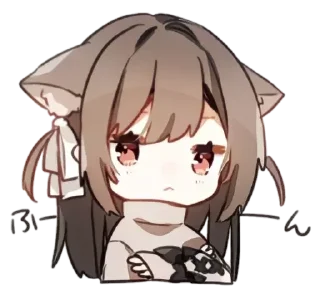 😒 emoji ꒰ nekonya ->「 @wexsavi 」 ࣪˖₊༣ Telegram sticker 5 of 24