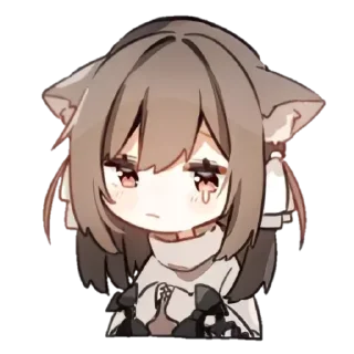 😢 emoji ꒰ nekonya ->「 @wexsavi 」 ࣪˖₊༣ Telegram sticker 7 of 24
